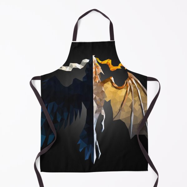 Item preview, Duality of Light and Dark Low Poly Dragon Art designed and sold by OrangePoly.