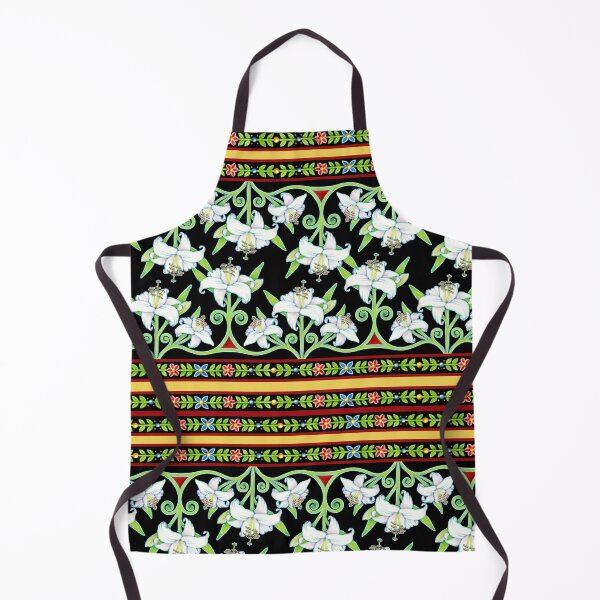 Artikelvorschau, Elizabethan Lily Folkloric Stripe entworfen und verkauft von PatriciaSheaDesigns.