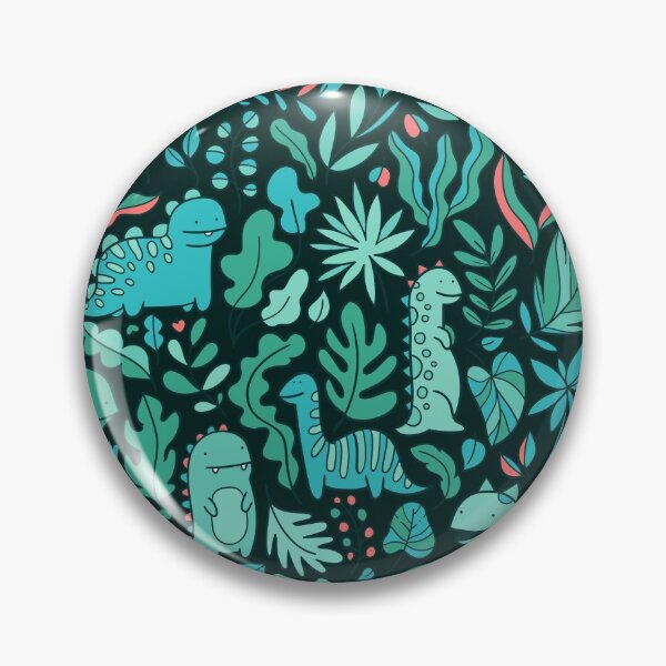 Item preview, Cute dinosaurs and tropical leaves designed and sold by kostolom3000.