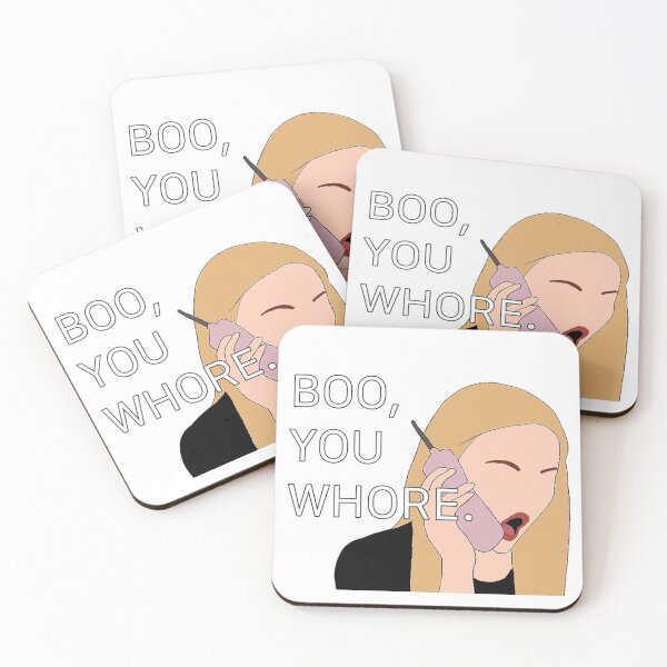Item preview, Mean Girls Karen Boo You Whore Quote designed and sold by keepitartsy.