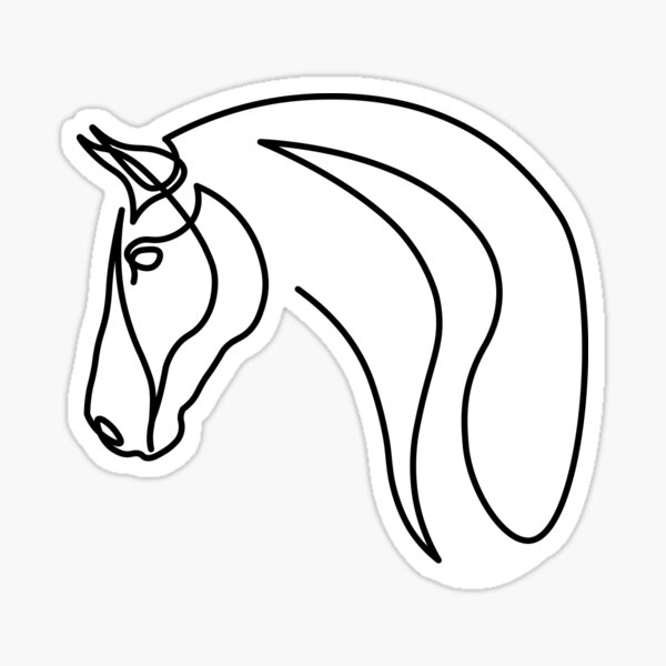 Item preview, Horse one line art designed and sold by ToniChavorska.