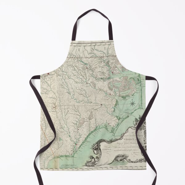 Item preview, Vintage Map of North Carolina (1770) designed and sold by BravuraMedia.