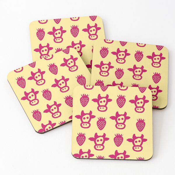 Item preview, STRAWBERRY COW - STRAWBERRY - COW -MINIMALIST  designed and sold by Tropical Blood.