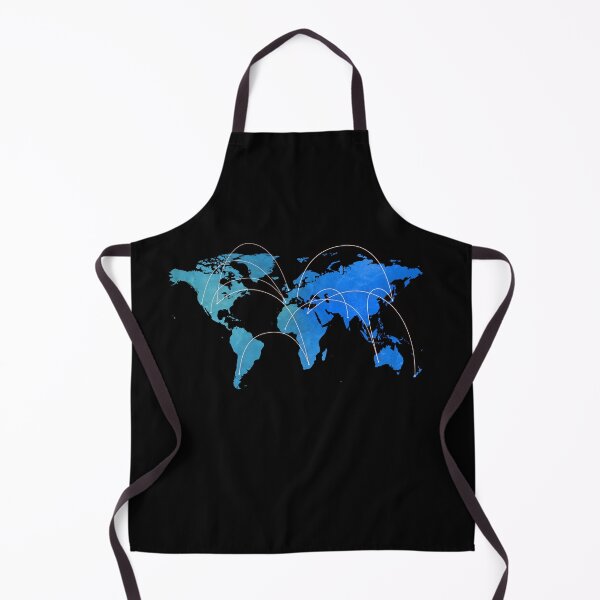 Item preview, World Map Blue designed and sold by OffbeatOctopus.