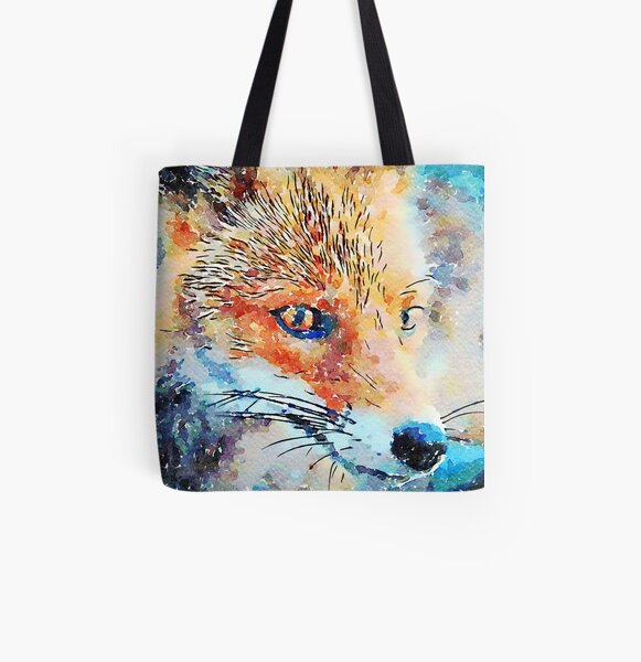 Fox All Over Print Tote Bag