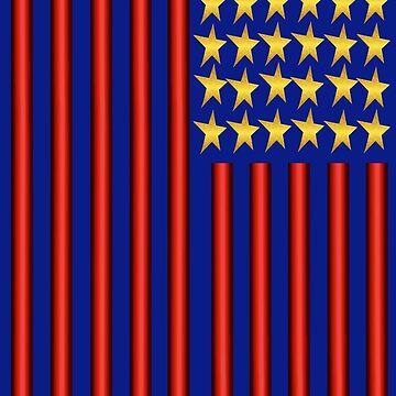 Artwork thumbnail, Stars And Stripes (USA 3) by VkCases