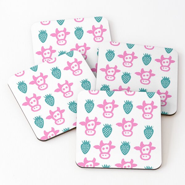 Item preview, STRAWBERRY COW - PINK - BLUE  designed and sold by Tropical Blood.
