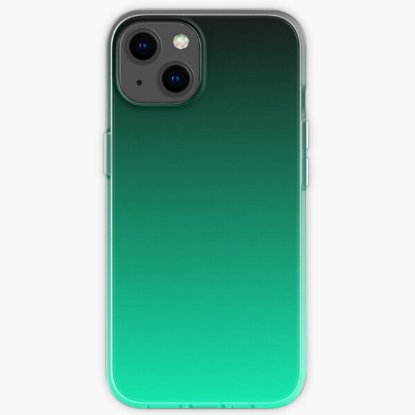Black to Mint Gradient iPhone Soft Case