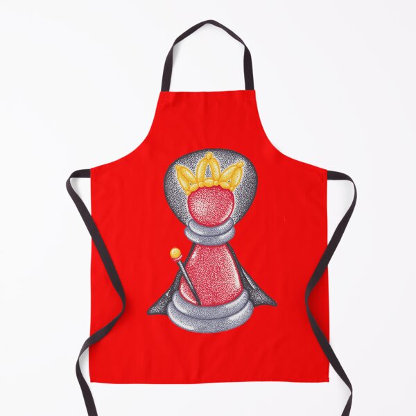 Item preview, The red queen chess piece balloon twisting pointillism painiting designed and sold by MitoP.