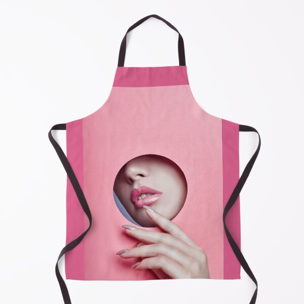Item preview, Cant Breathe - Pink Lips and Nose Peeping through a hole in pink paper designed and sold by cgroenewald.