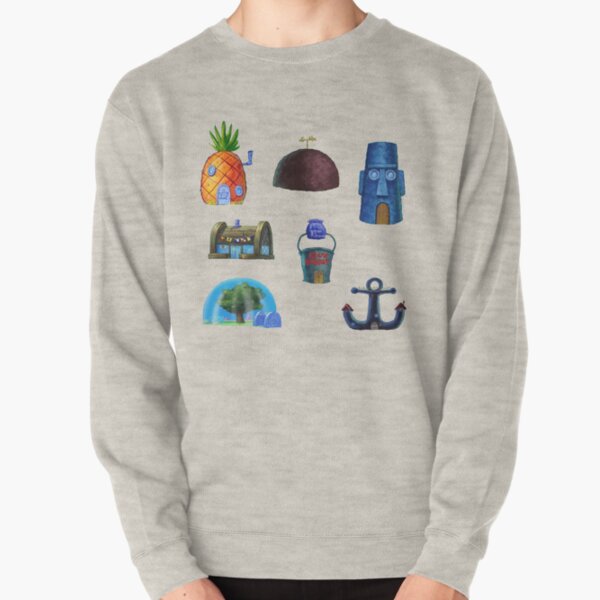 Spongebob House Sweatshirts Hoodies Redbubble - spongebob bikini bottom christmas update roblox go