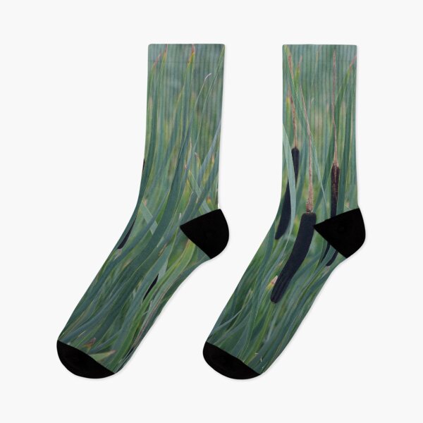 Item preview, Green rushes texture botanical designed and sold by chihuahuashower.