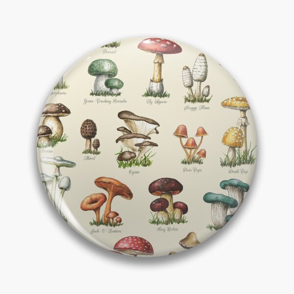 Aperçu de l'œuvre Types de champignons créée et vendue par DarlingMegski.