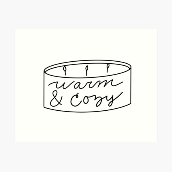 Warm And Cozy Candle | Art Print