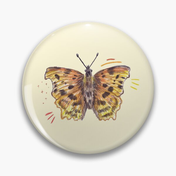 Comma Butterfly Pin
