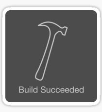 Build Succeeded (Dark Version) Sticker