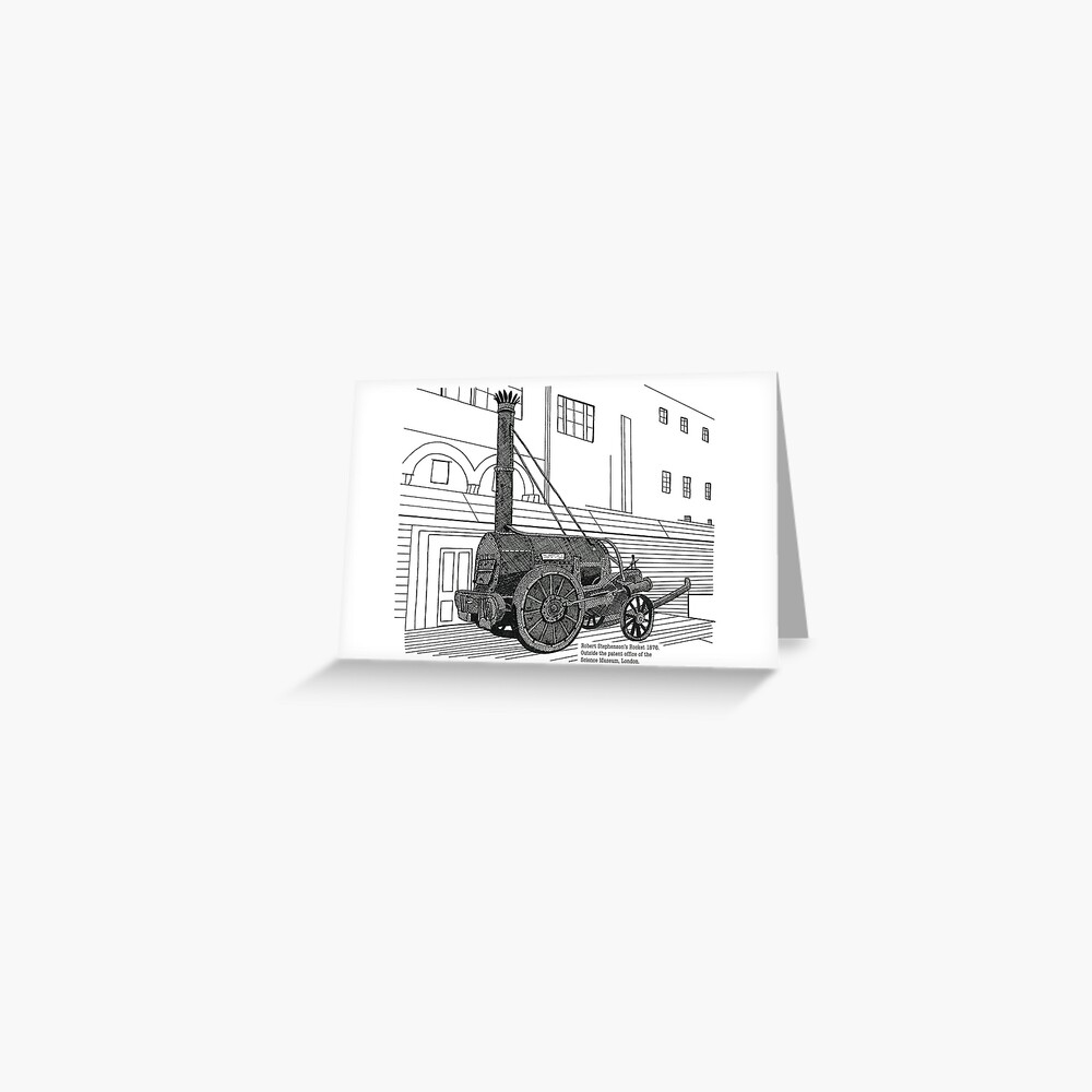 Robert Stephenson’s Rocket Greeting Card