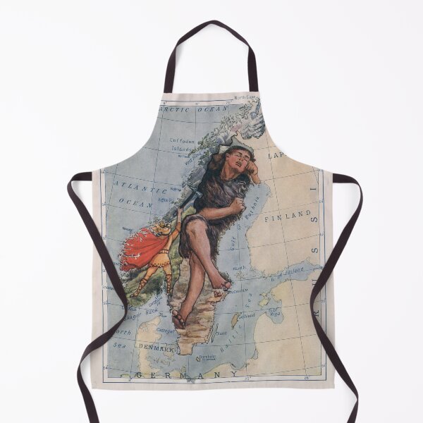 Item preview, Vintage Illustrative Map of Scandinavia (1912) designed and sold by BravuraMedia.