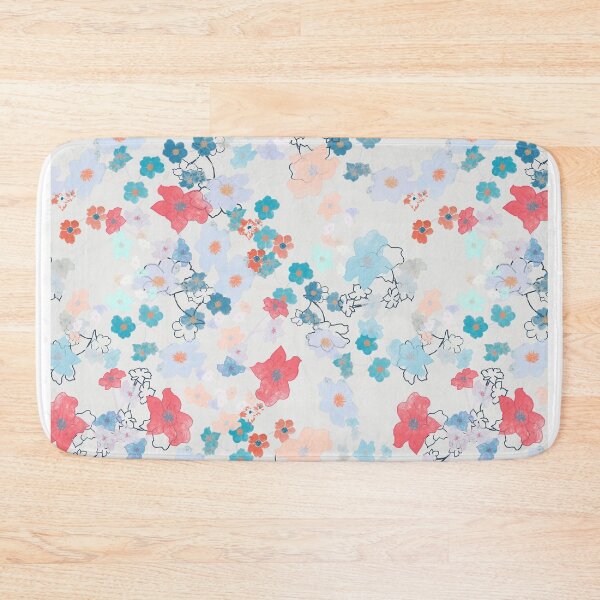 Item preview, Japanese flowers designed and sold by bleuettextiles.