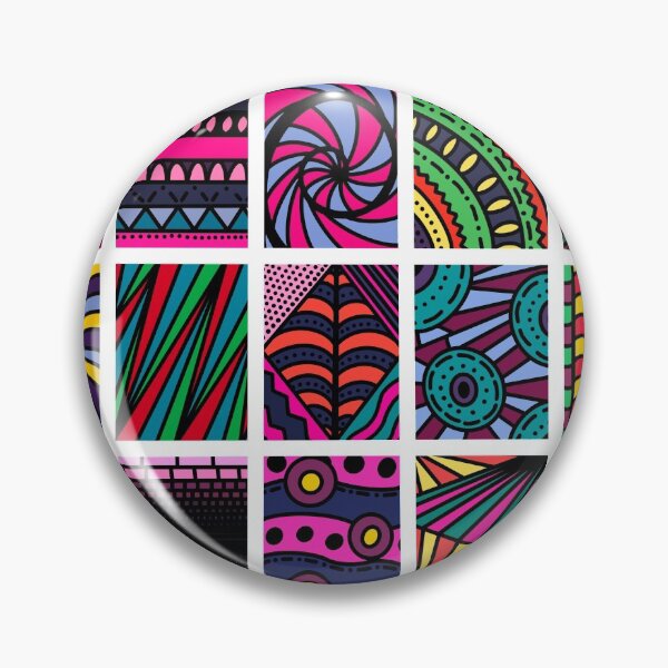 Item preview, Colourful geometric patterns designed and sold by OffbeatOctopus.