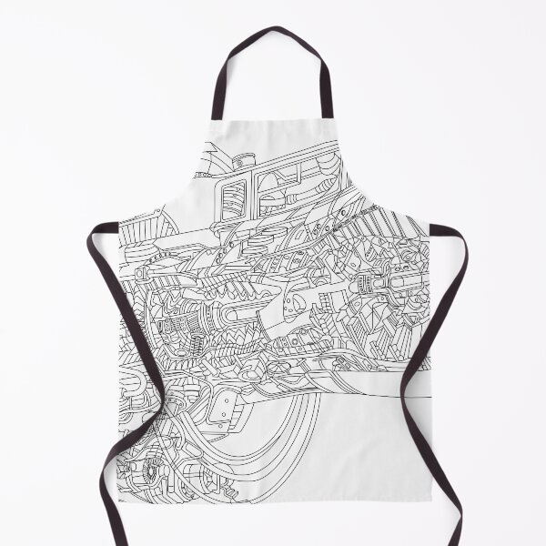 Item preview, Jet Engine line art designed and sold by cdecides.