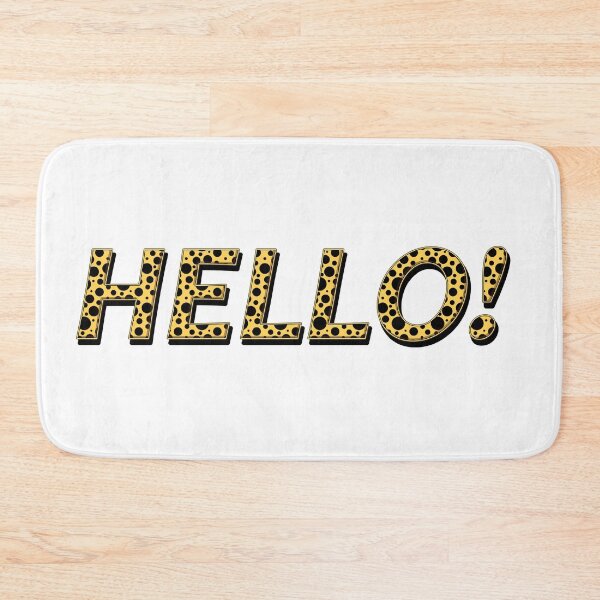Item preview, Hello. Black and yellow decorative letters with a simple pattern  designed and sold by elgreko.