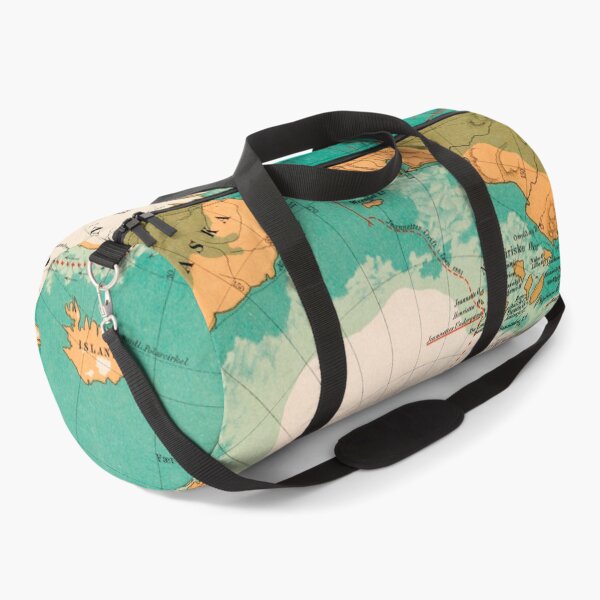 Vintage Arctic & North Pole Exploration Map (1896) Duffle Bag