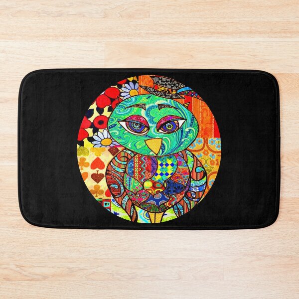 Item preview, Adorable Patchwork Colorful Owl designed and sold by artbyomega.