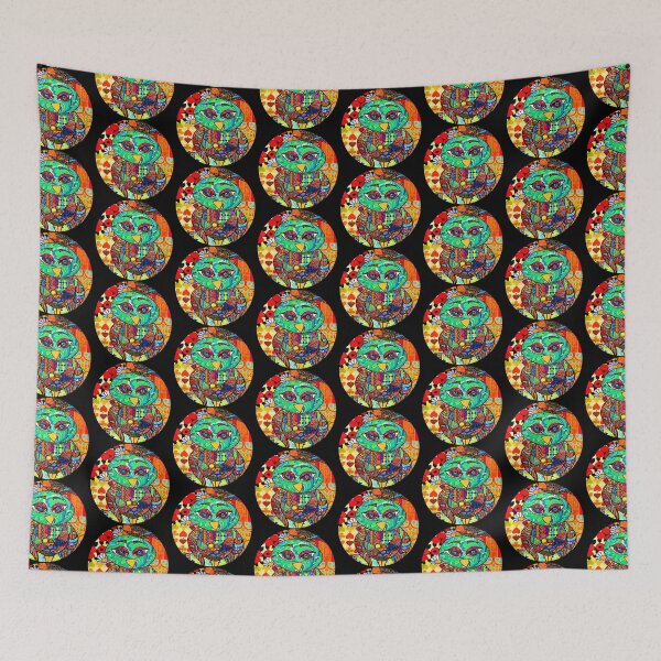Item preview, Adorable Patchwork Colorful Owl designed and sold by artbyomega.
