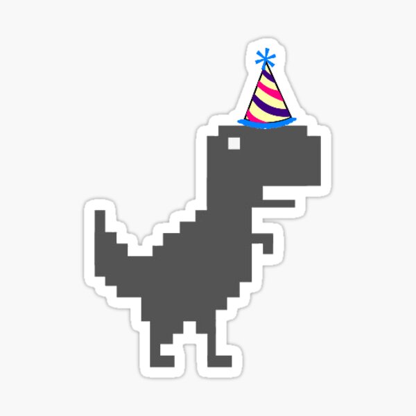 party dinosuar boi Sticker