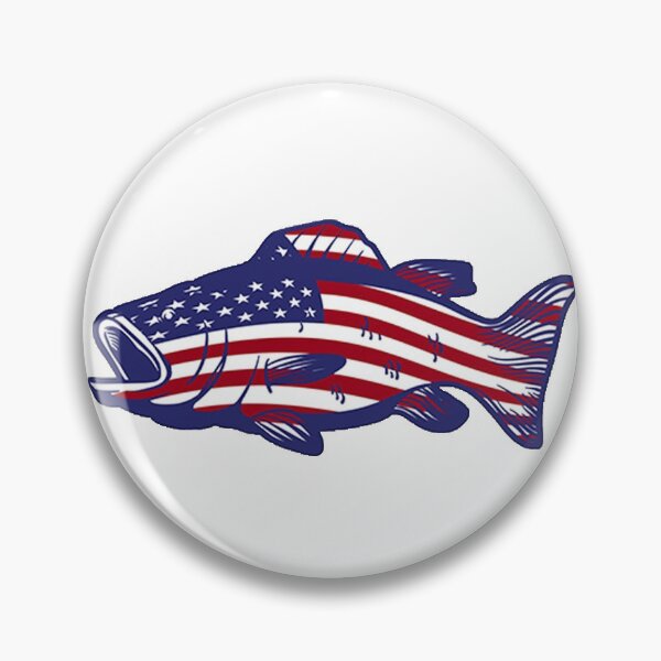 Item preview, American flag bass designed and sold by ErinKemna.