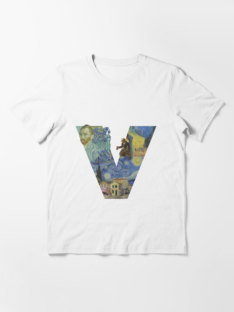van gogh collage t shirt