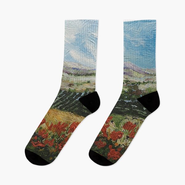 Item preview, Hill with Red Flowers designed and sold by Allan P Friedlander.