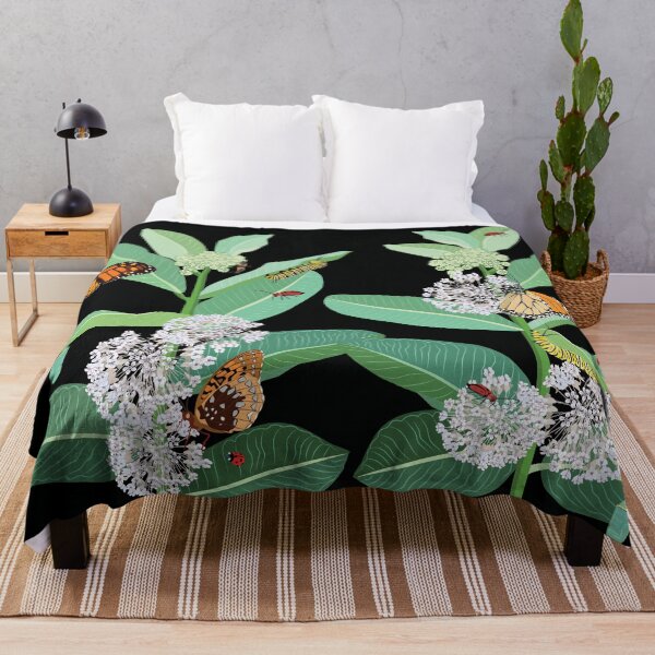 Item preview, Milkweed, Monarch butterflies, and insects designed and sold by Jedi-Artist.