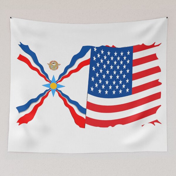Item preview, Assyrian American Flags designed and sold by doniainart.