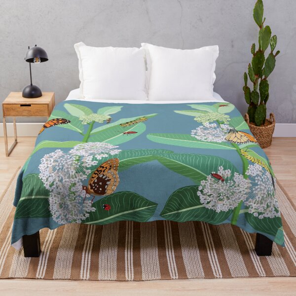 Item preview, Monarch butterflies, milkweed, and other insects designed and sold by Jedi-Artist.