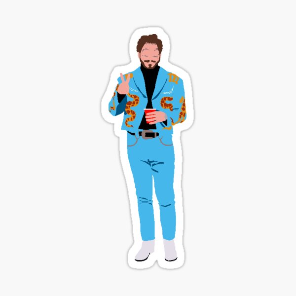 Post Malone Glossy Sticker