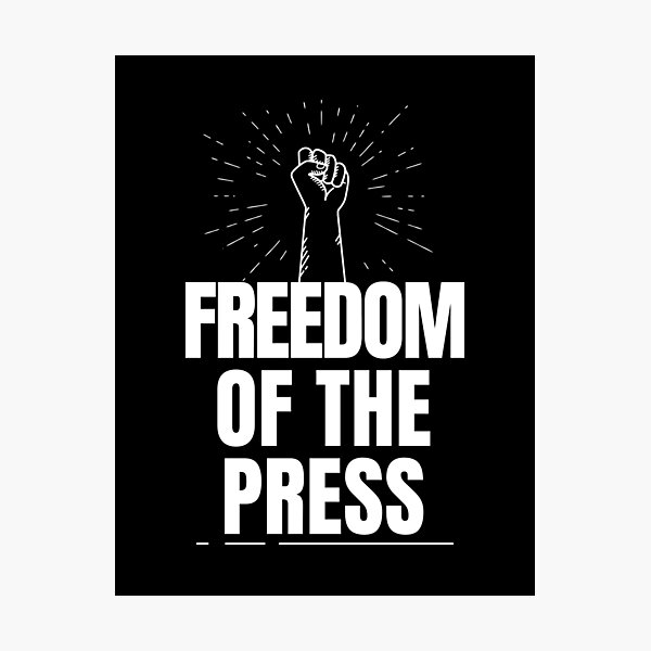 Item preview, Freedom of Press designed and sold by thejournalist.