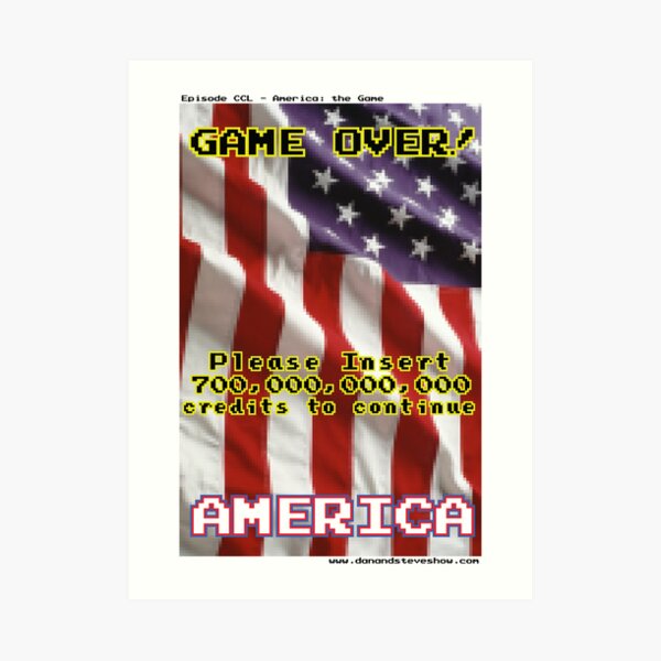 America The Game Art Print