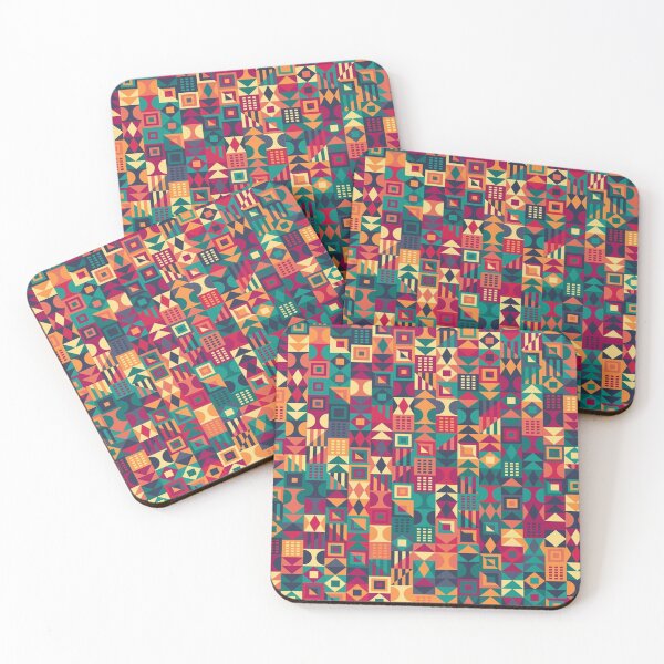 Item preview, Abstract Geometric Pattern, Colored Print,  designed and sold by thelastelement.