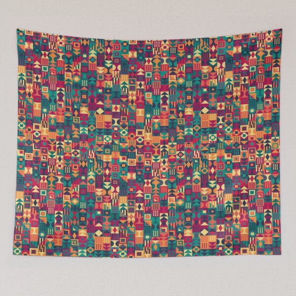 Item preview, Abstract Geometric Pattern, Colored Print,  designed and sold by thelastelement.