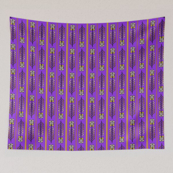 Item preview, Ethnic Fern Lines - Electric Lavender designed and sold by BumbleChynxBee.