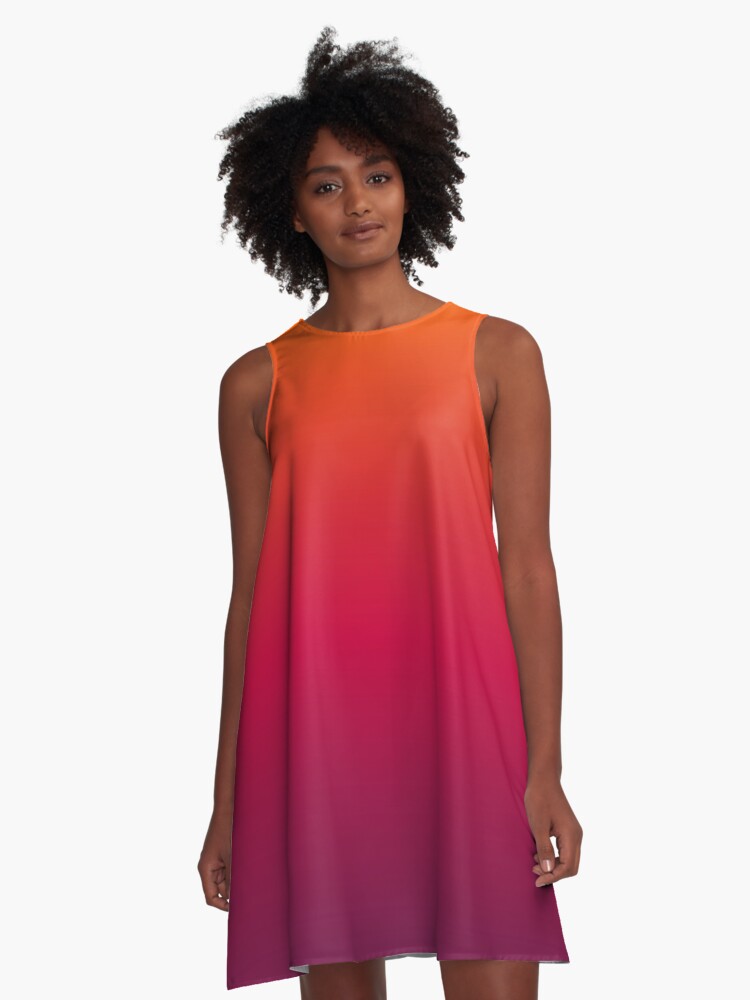 Ombre shop sunset dress