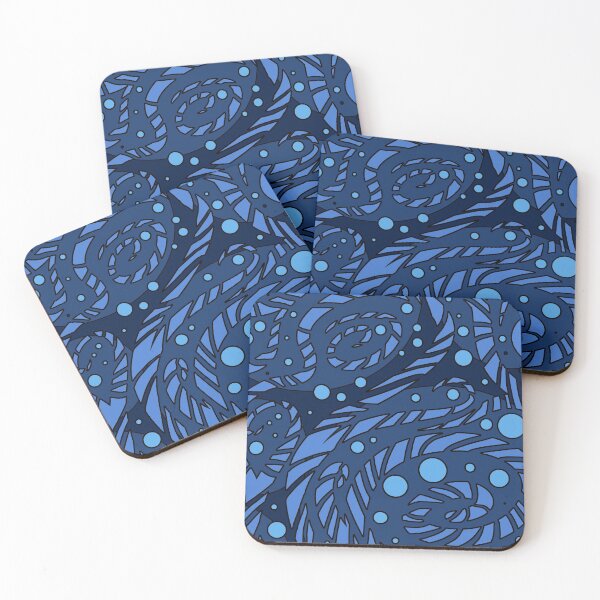 Item preview, Blue Circles Abstract designed and sold by shanigans-shop.