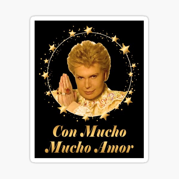 Walter Mercado con mucho mucho amor Pegatina