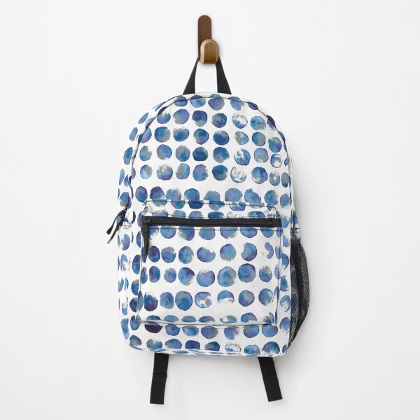 Item preview, Polka dots in watercolor - shades of blue & silver designed and sold by nabeArtist.