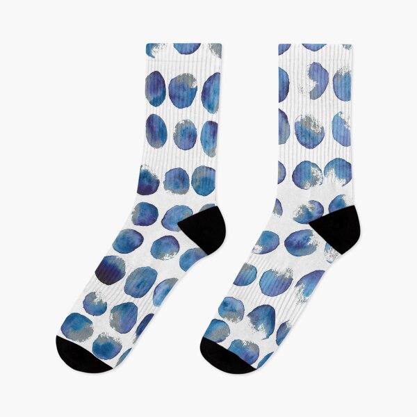 Item preview, Lunares en acuarela - tonos de azul y plata designed and sold by nabeArtist.