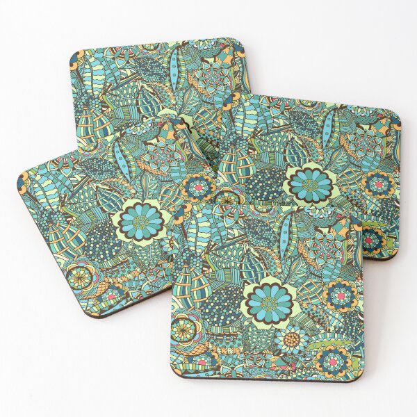Item preview, Floral Summer Abstract Pattern - Colourful nature plants - Illustration  designed and sold by KauzSL.