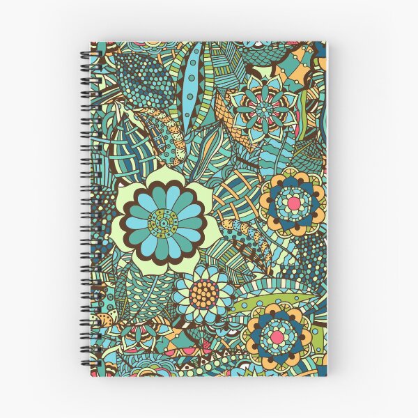 Item preview, Floral Summer Abstract Pattern - Colourful nature plants - Illustration designed and sold by KauzSL.