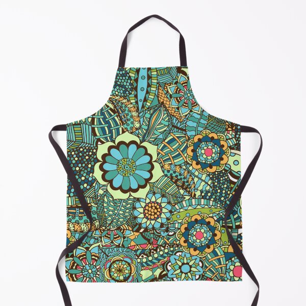Item preview, Floral Summer Abstract Pattern - Colourful nature plants - Illustration designed and sold by KauzSL.
